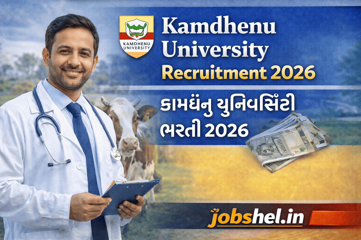 Kamdhenu University Recruitment 2026